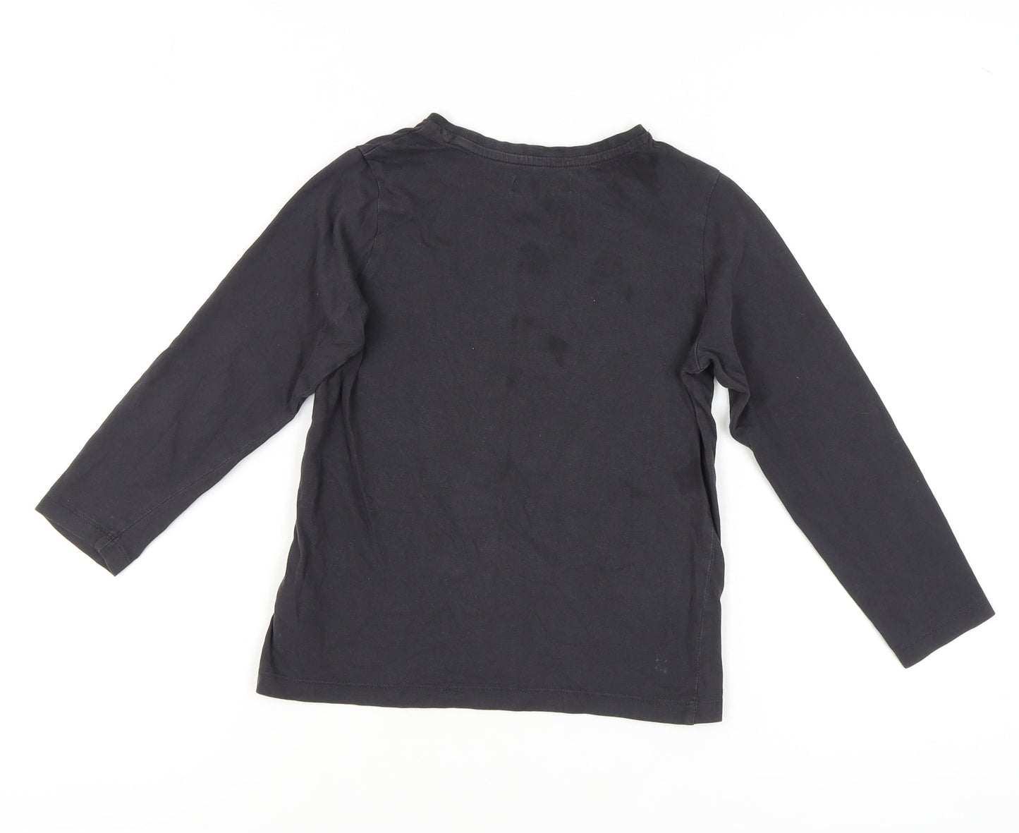 Marks and Spencer Girls Black Teddy Pyjama Top 7-8 Years