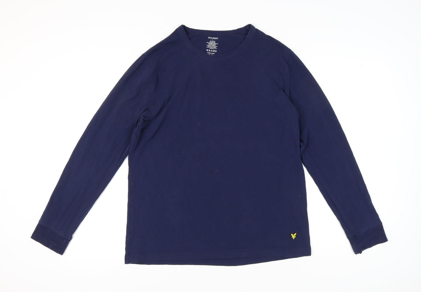 Lyle & Scott Men's Blue Long Sleeve Crew Neck T-Shirt L