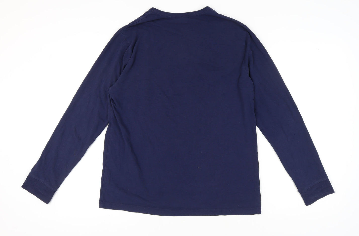 Lyle & Scott Men's Blue Long Sleeve Crew Neck T-Shirt L