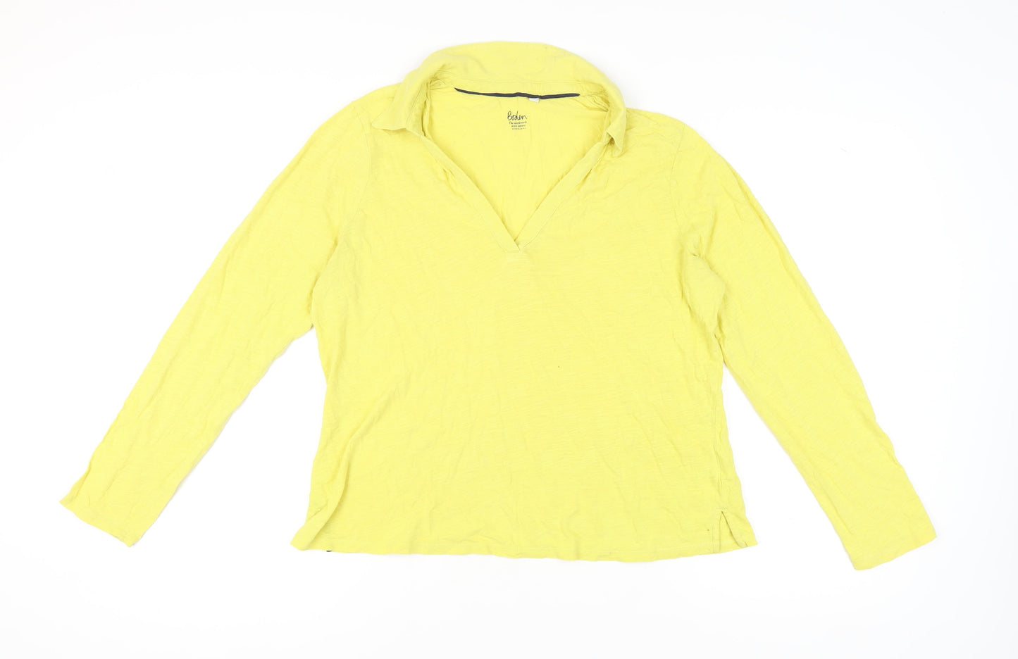 Womens UK Size L Boden Yellow Basic T-Shirt
