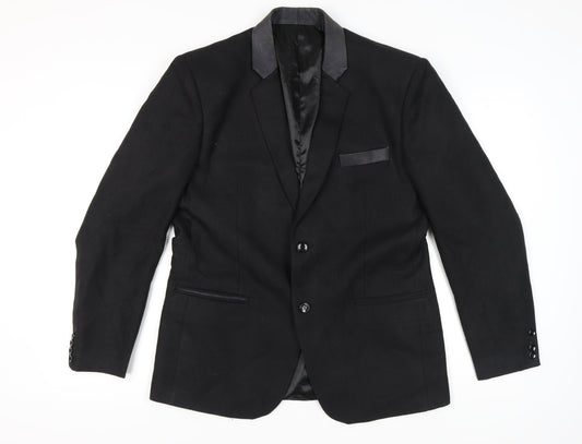 Arjay Men's Black Blazer Jacket Size 44 Regular