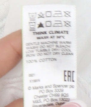 Womens UK Size 20 Marks and Spencer White Pullover Sweatshirt