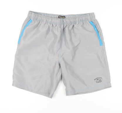 Atlas For Men Grey Shorts M - Elastic Waist, Summer