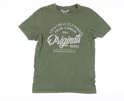 Mens UK Size M JACK & JONES Green  T-Shirt