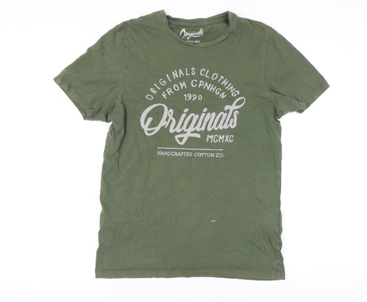 Mens UK Size M JACK & JONES Green  T-Shirt