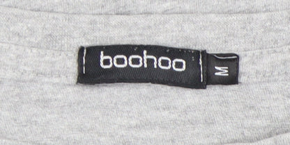 Mens UK Size M Boohoo Grey  T-Shirt