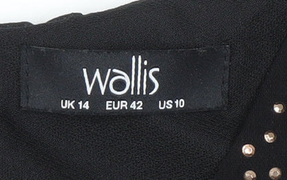 Wallis Women's Black Sleeveless Studded Jumpsuit