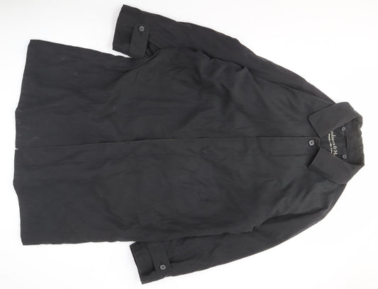 Andrews & May Men’s Black Coat Size 50 Overcoat