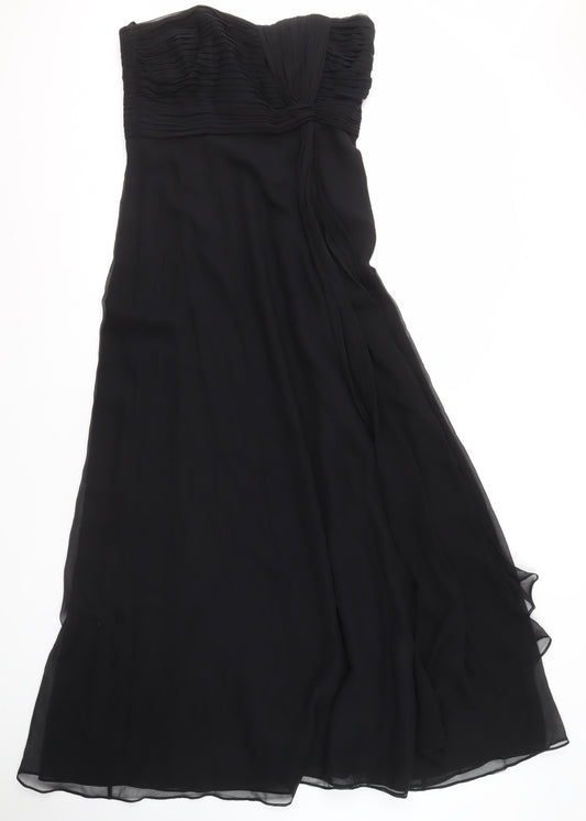 Coast Women's Black Silk Dress, Size 14, Sleeveless