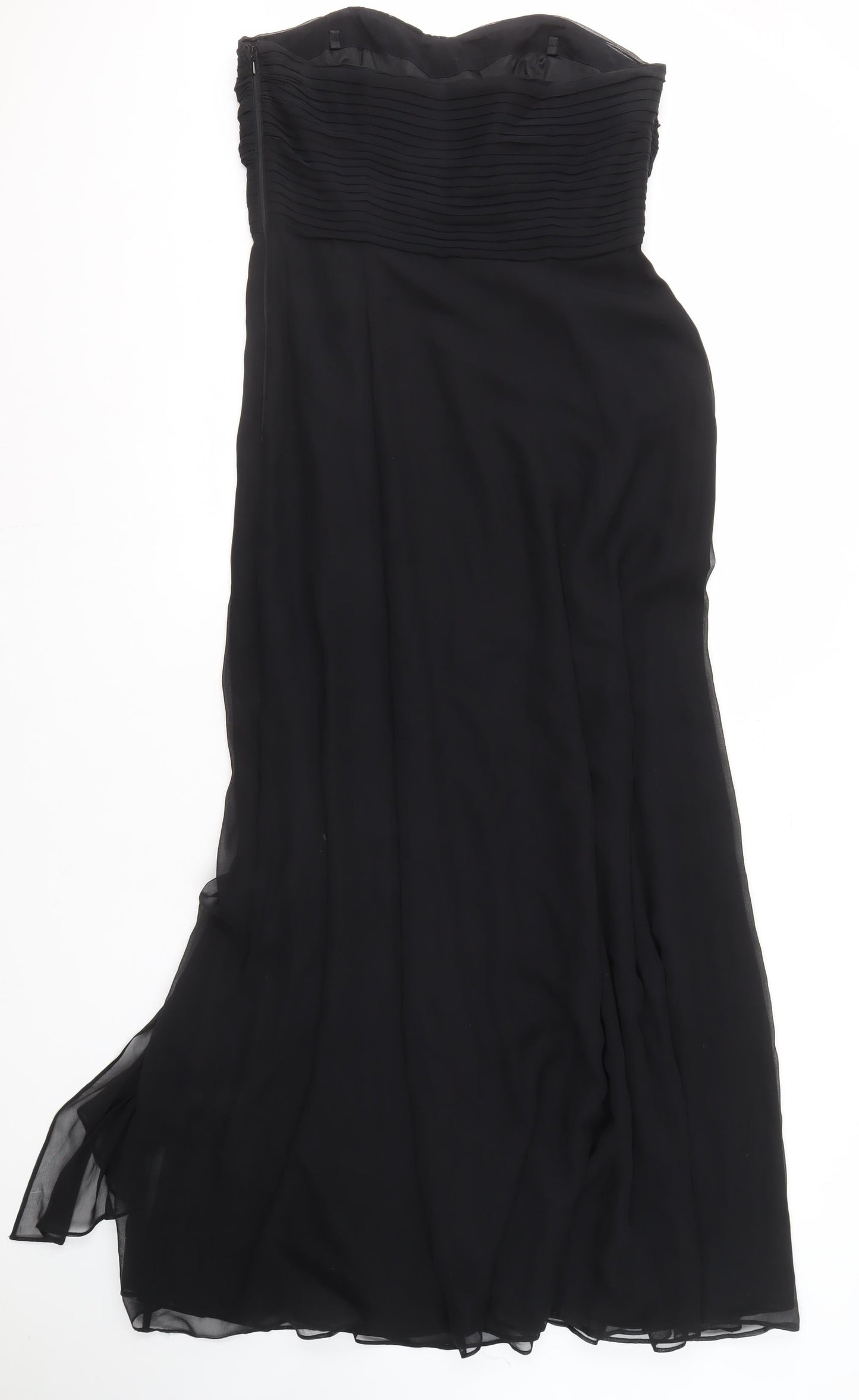 Coast Women's Black Silk Dress, Size 14, Sleeveless