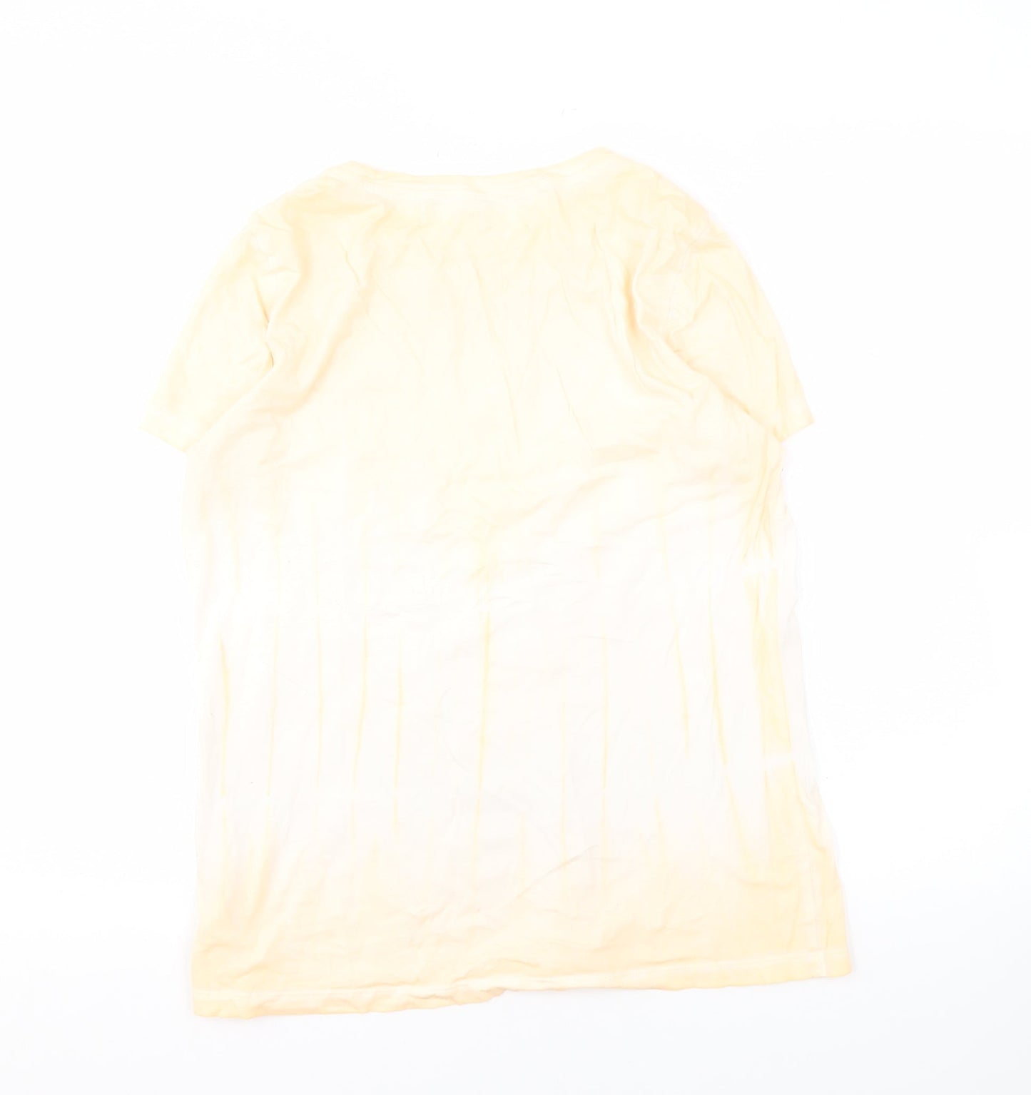 GAP Women's Beige T-Shirt Size M Basic Cotton Casual