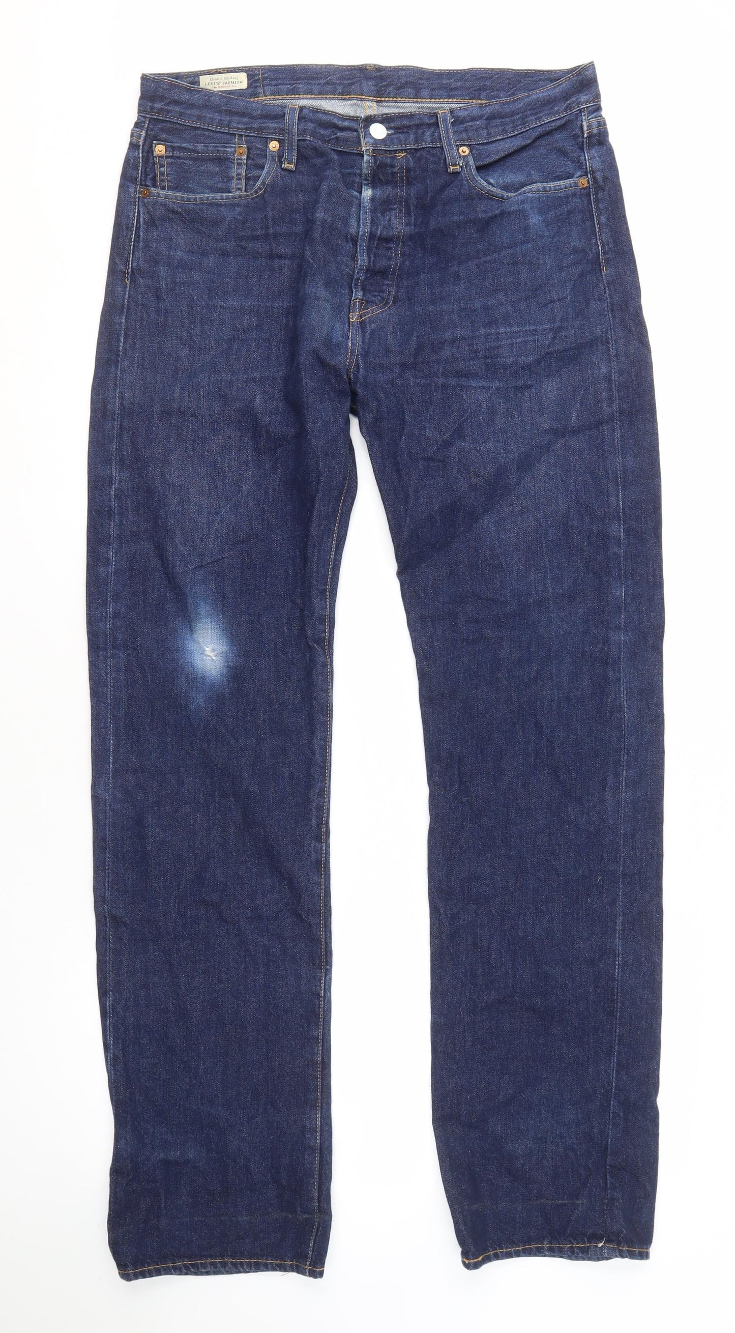 Levi's Men's Blue Straight 501 Jeans, Size 32