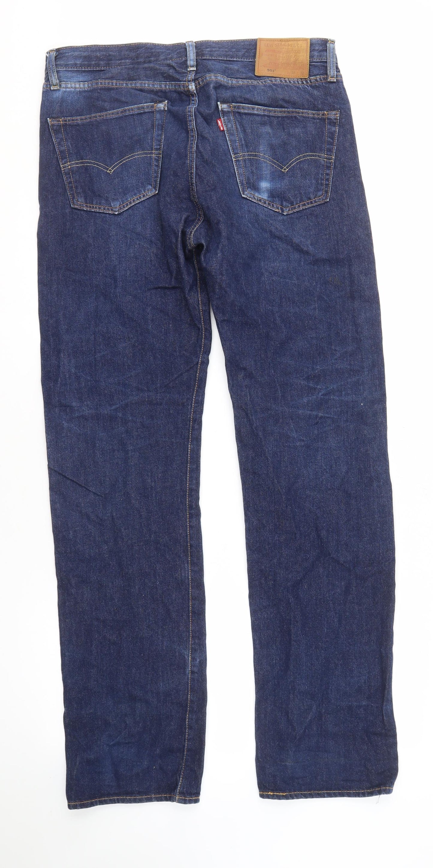 Levi's Men's Blue Straight 501 Jeans, Size 32