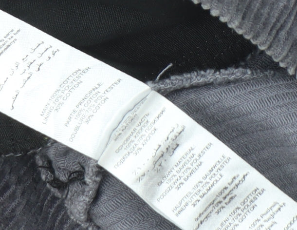 New Look Women's Grey Corduroy Pencil Skirt Size 8