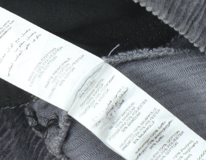 New Look Women's Grey Corduroy Pencil Skirt Size 8