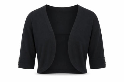 Womens UK Size XS M&Co Black Cardigan Jumper