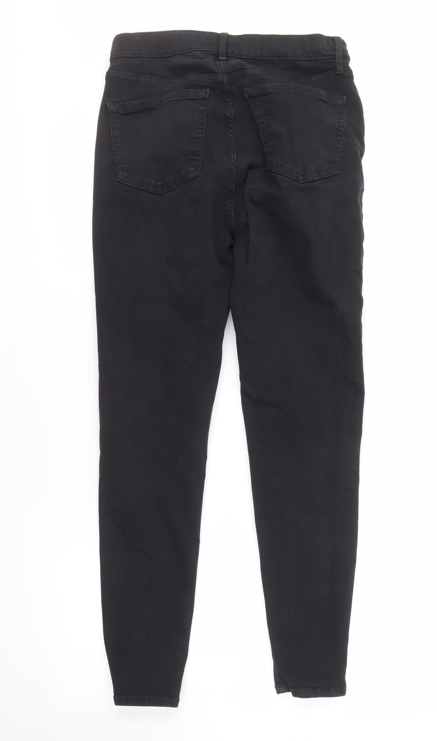 Unisex Adultss UK Size 30 Topshop Slim Fit Skinny Black Jeans