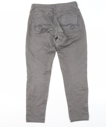 Next Women's Grey Regular Cotton Jeans