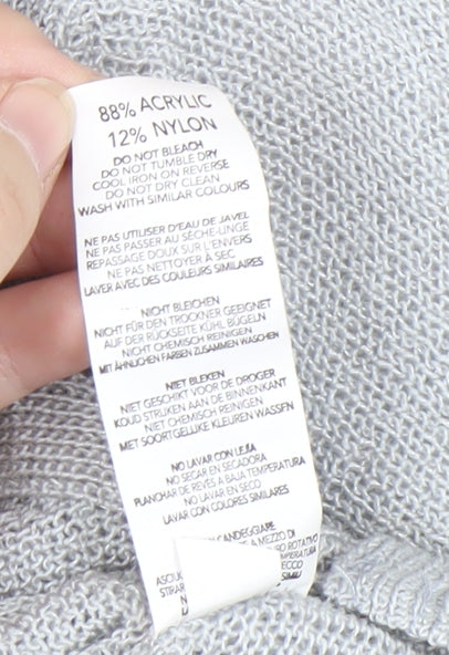 Boohoo Women's Grey Shrug, M, Open-Knit Jumper