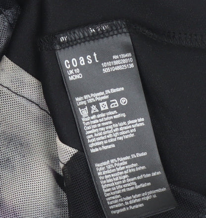 Coast Women's Black Floral Midi Bodycon Dress