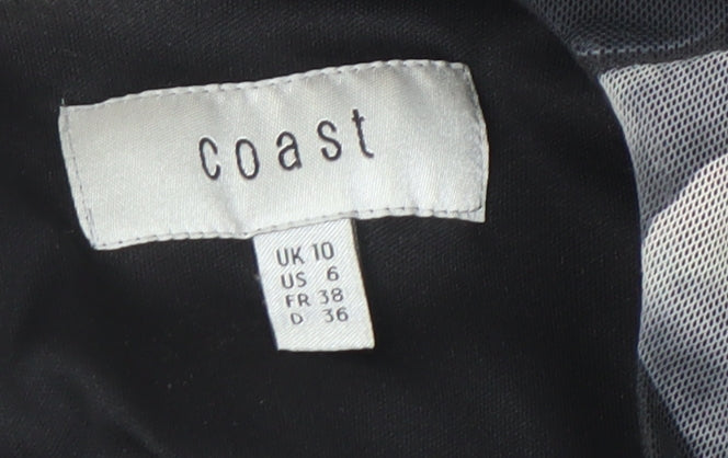 Coast Women's Black Floral Midi Bodycon Dress