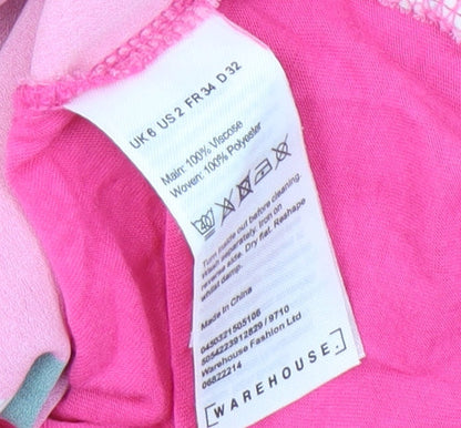 Womens UK Size 6 Warehouse Pink Camisole Tank