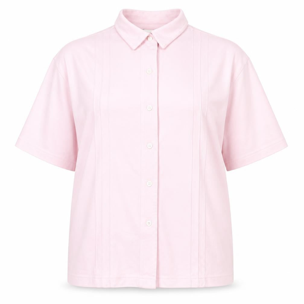 Womens UK Size 18 Damart Pink Basic Button-Up