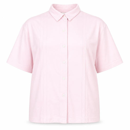 Womens UK Size 18 Damart Pink Basic Button-Up
