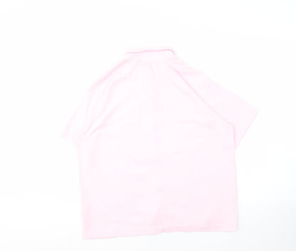 Damart Women's Pink Button-Up Collared Shirt Size 18