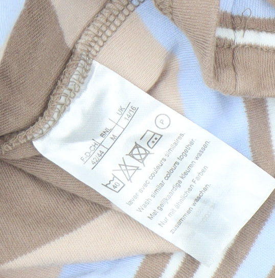 Damart Women's Multicoloured Striped Top Size M