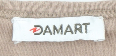 Damart Women's Multicoloured Striped Top Size M