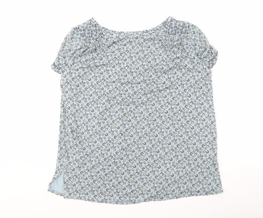 Womens UK Size 12 NEXT Multicoloured Basic Blouse