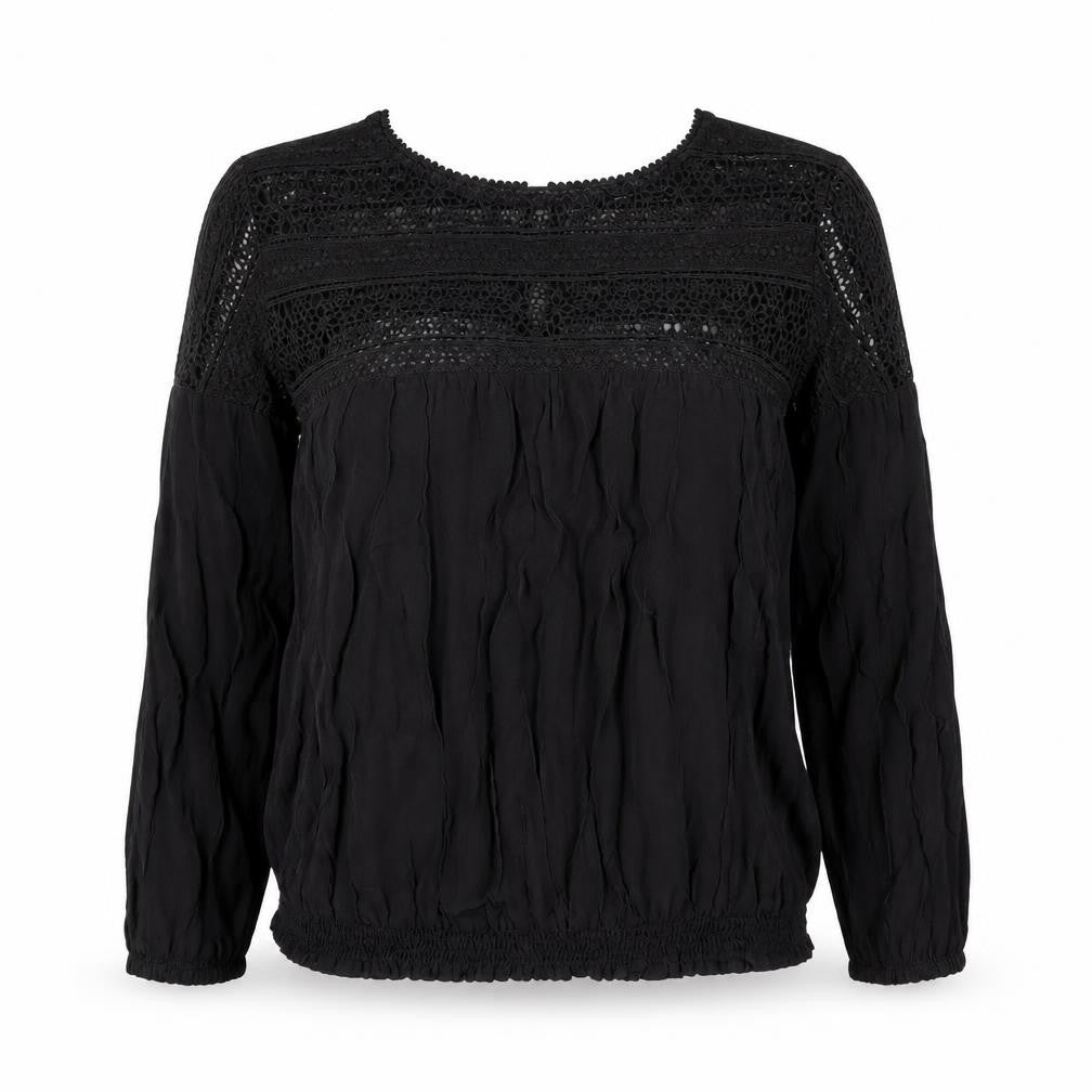 Womens UK Size 8 Oasis Black Basic Blouse