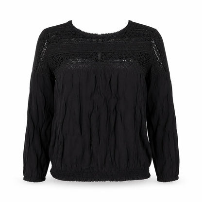 Womens UK Size 8 Oasis Black Basic Blouse