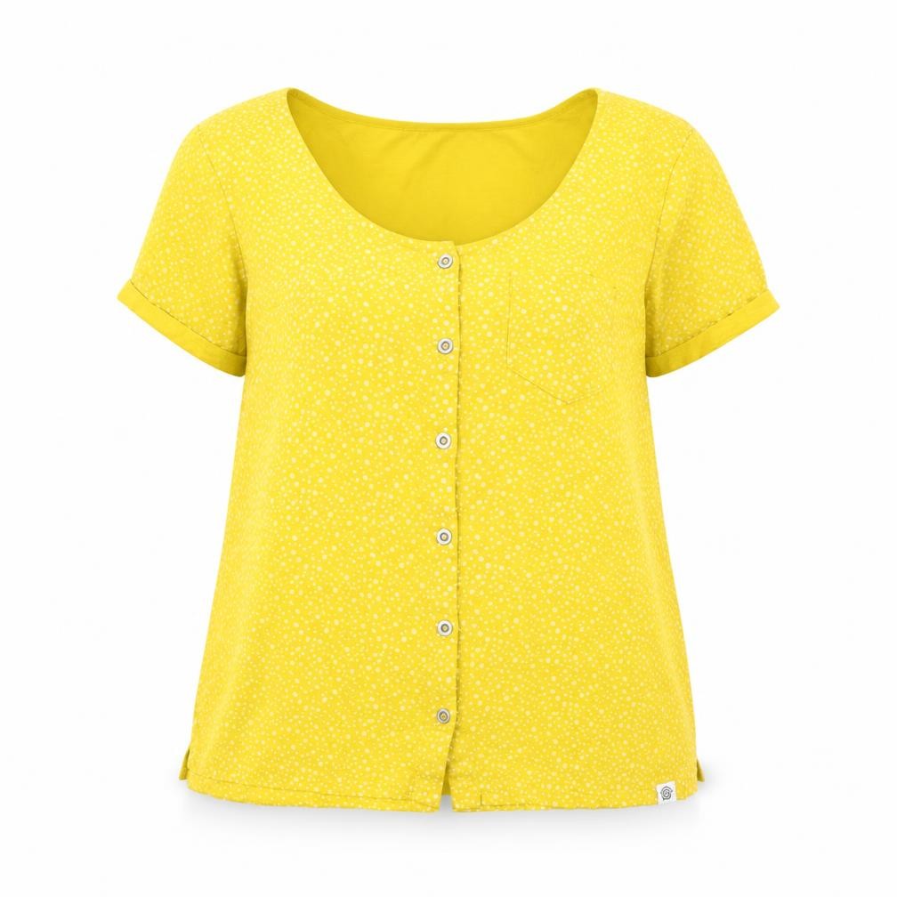 Womens UK Size 10 TOG24 Yellow Basic Blouse