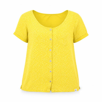 Womens UK Size 10 TOG24 Yellow Basic Blouse