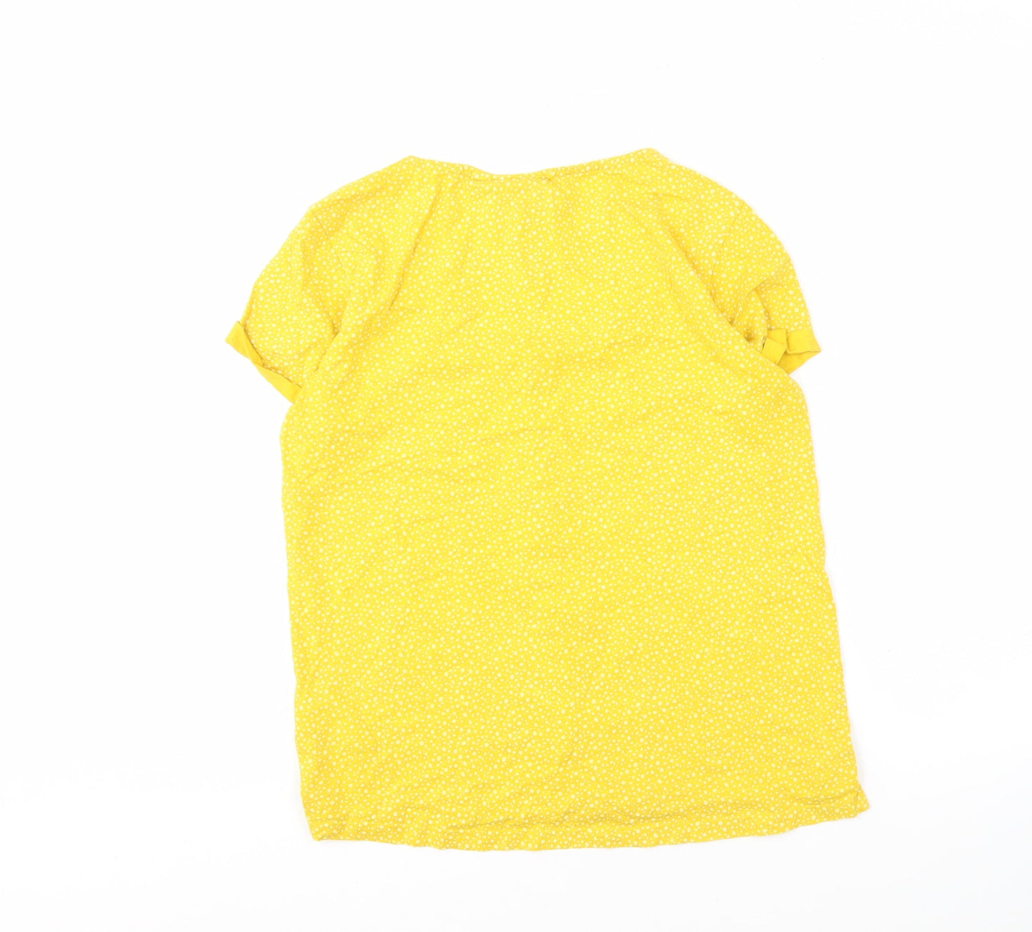 Womens UK Size 10 TOG24 Yellow Basic Blouse