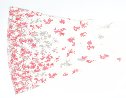 Klass Women's Pink Floral A-Line Sleeveless Dress