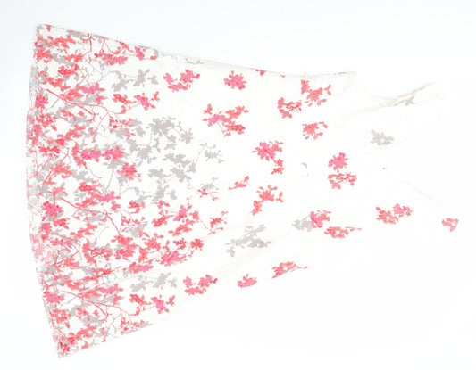 Klass Women's Pink Floral A-Line Sleeveless Dress