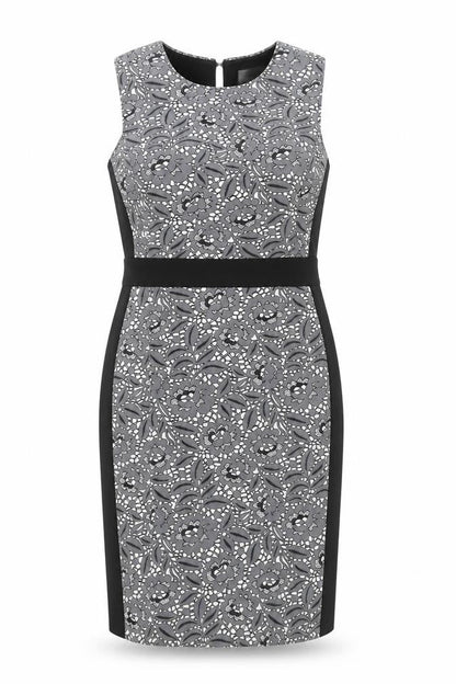 Fenn Wright Manson Women's Grey Floral Dress Size 14