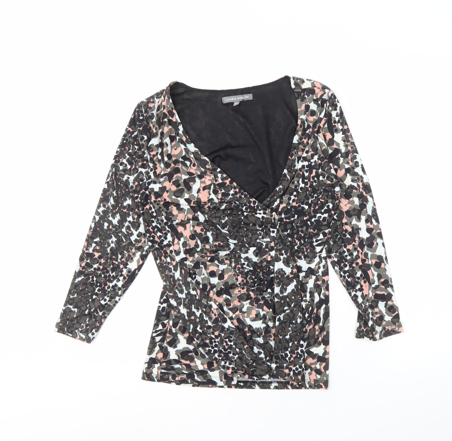 Womens UK Size 12 Laura Ashley Multicoloured Basic Blouse
