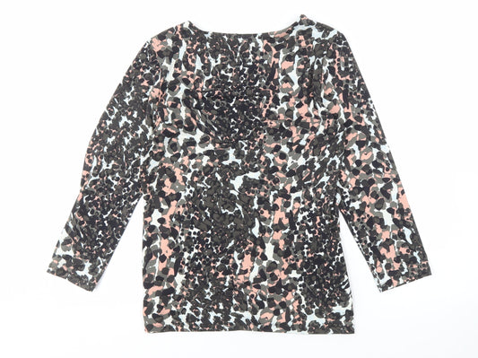 Laura Ashley Women's Multicoloured V-Neck Blouse Size 12