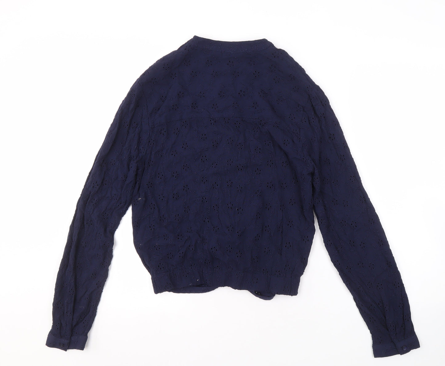 Womens UK Size 10 Superdry Blue Basic Blouse
