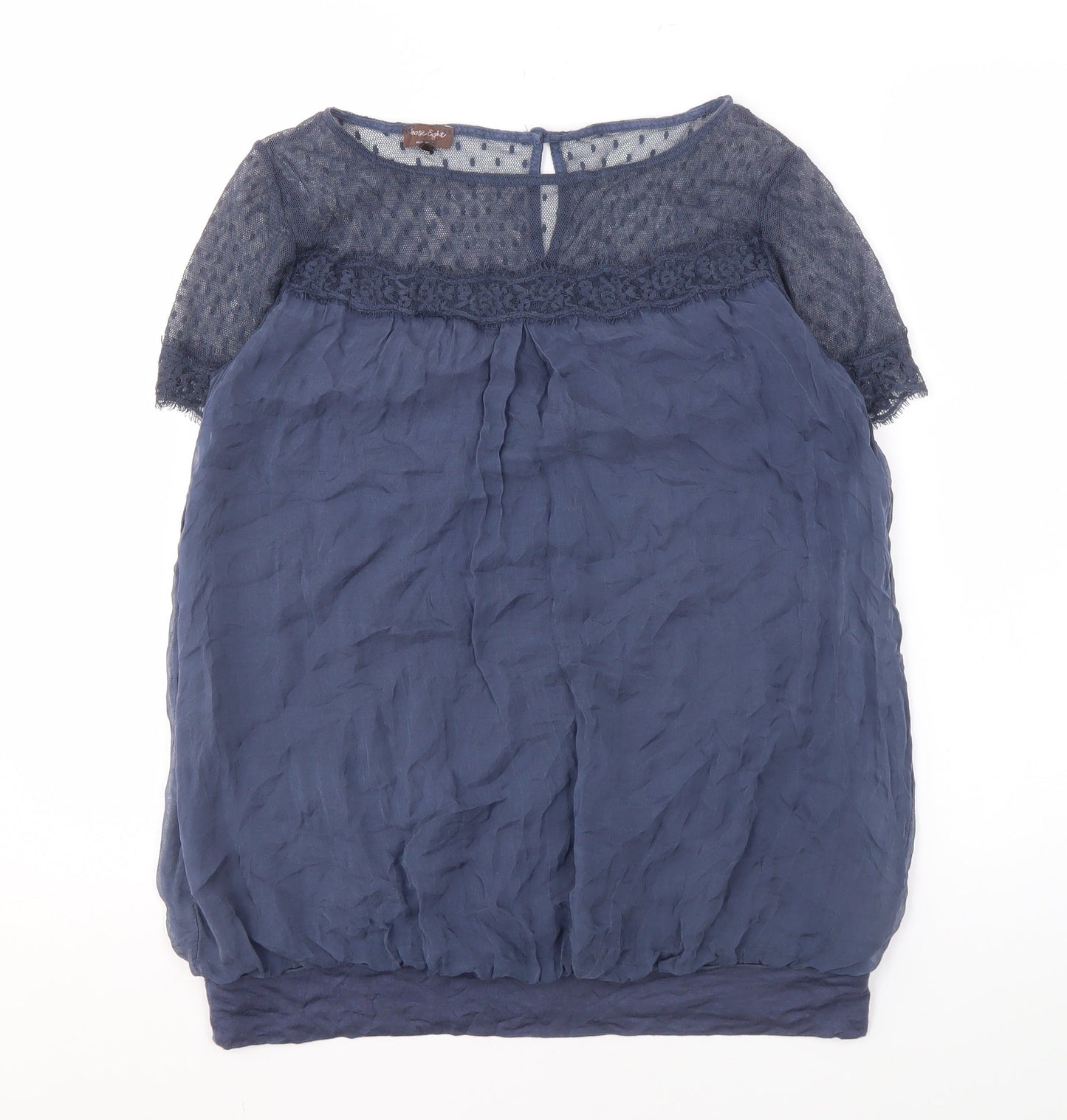 Womens UK Size L Phase Eight Blue Basic Blouse
