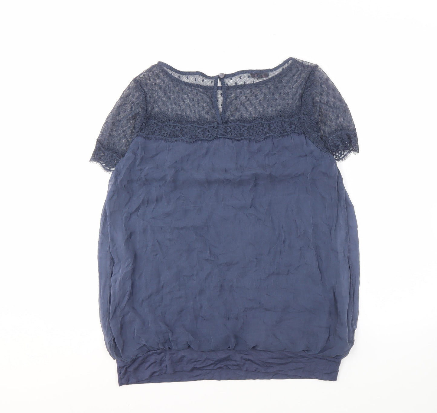 Womens UK Size L Phase Eight Blue Basic Blouse