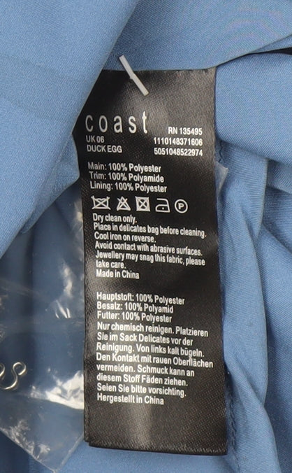 Coast Women's Blue A-Line Dress Size 6