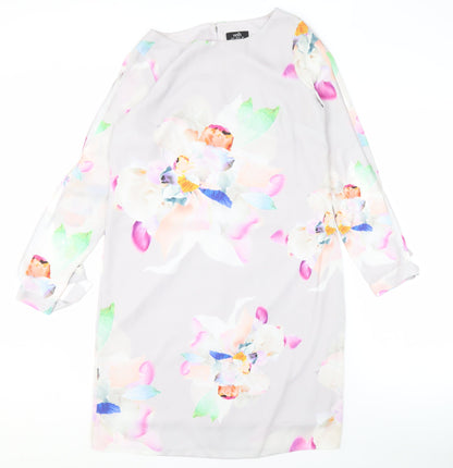 Wallis Women's Multicoloured Size 10 Shift Dress