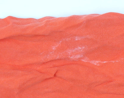 Selected Femme Women's Orange Wide-Leg Trousers, Size 8