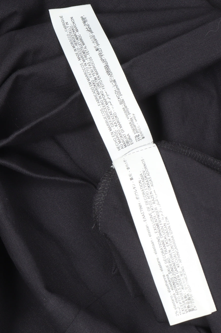 Massimo Dutti Women's Black Shift Dress, Size 8, Long Sleeve