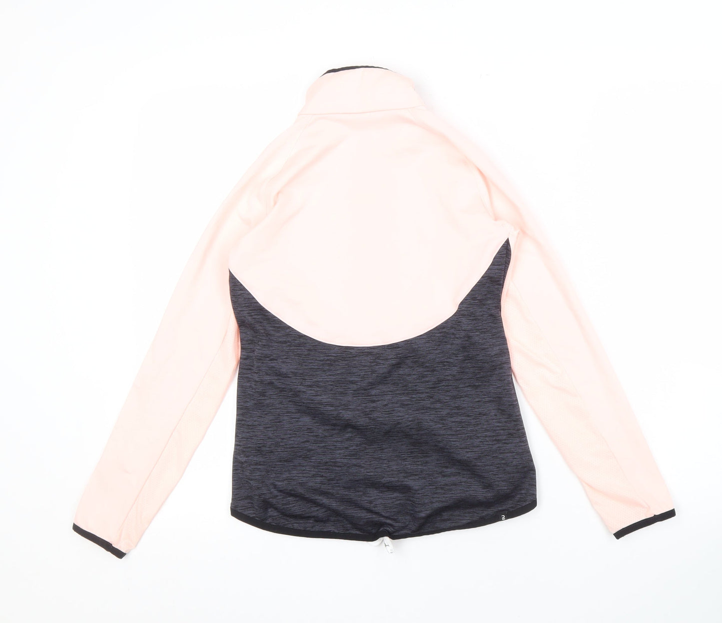 Decathlon Girls Pink Black Track Jacket - 10-11 Years